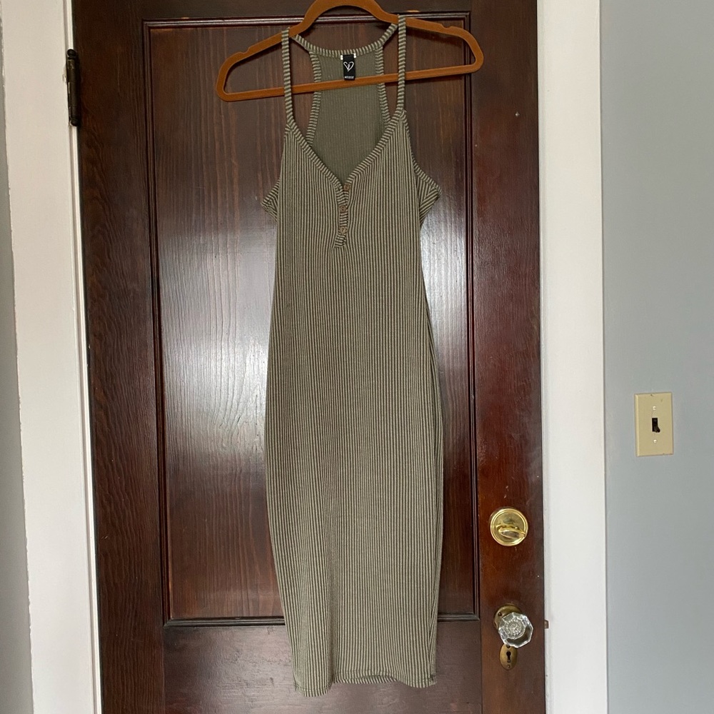 Ribbed cotton midi